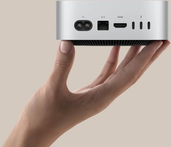 ПК Apple Mac mini A3238 M4 10 core (4.41) 16Gb SSD512Gb 10 core GPU macOS GbitEth WiFi BT серебристый (MU9E3HN/A) — миниатюра 5