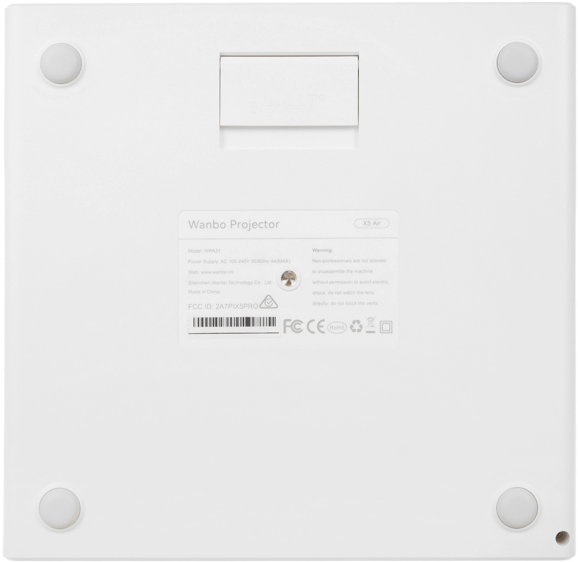 Проектор Wanbo X5 Air LCD 1100Lm ANSI (1920x1080) 3000:1 ресурс лампы:20000часов 2xUSB typeA 1xHDMI 2.7кг — миниатюра 9