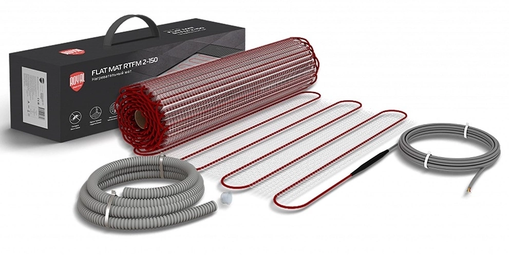 Мат нагревательный Royal Thermo Flat Mat RTFM 2-150-3,5 3.5м2 7м 525Вт красный — миниатюра 4