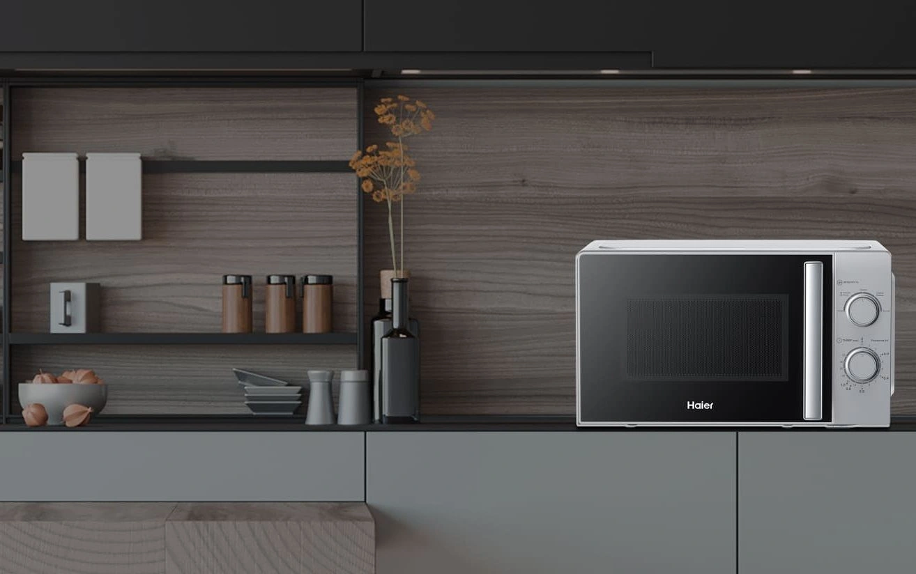 Микроволновая Печь Haier HMB-MM207SA 20л. 700Вт серебристый — миниатюра 2