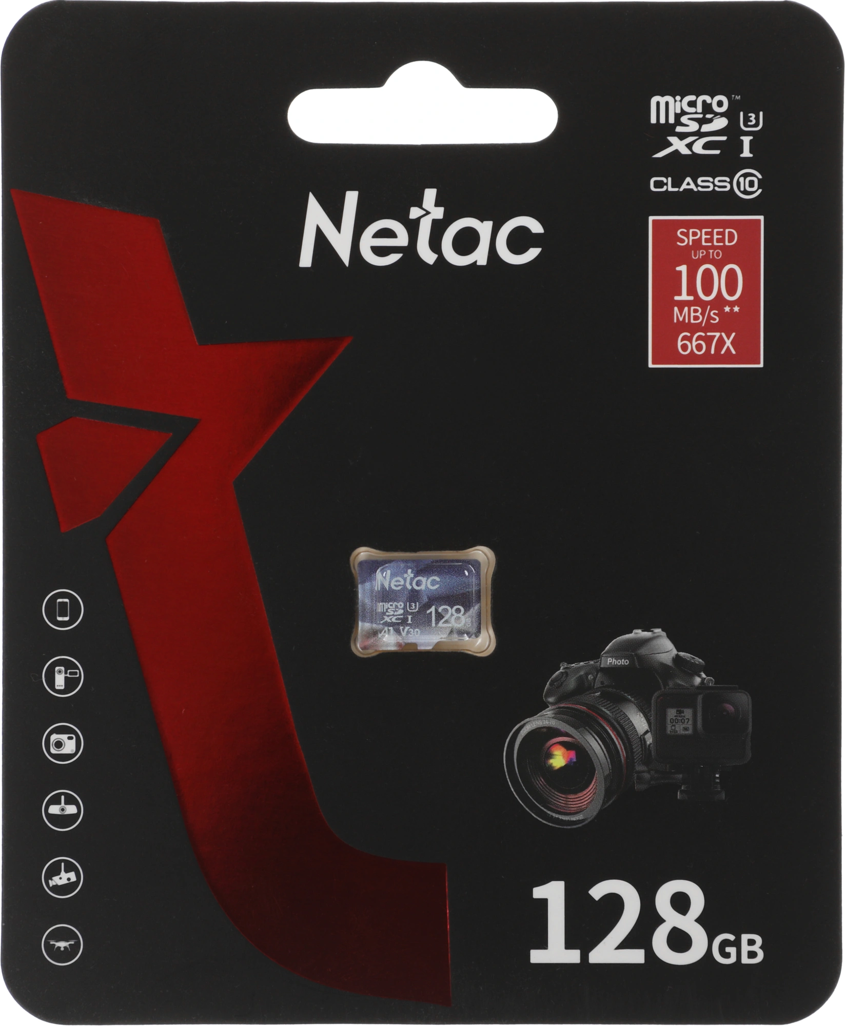 Флеш карта microSDXC 128GB Netac P500 Ultra w/o adapter — фото 1