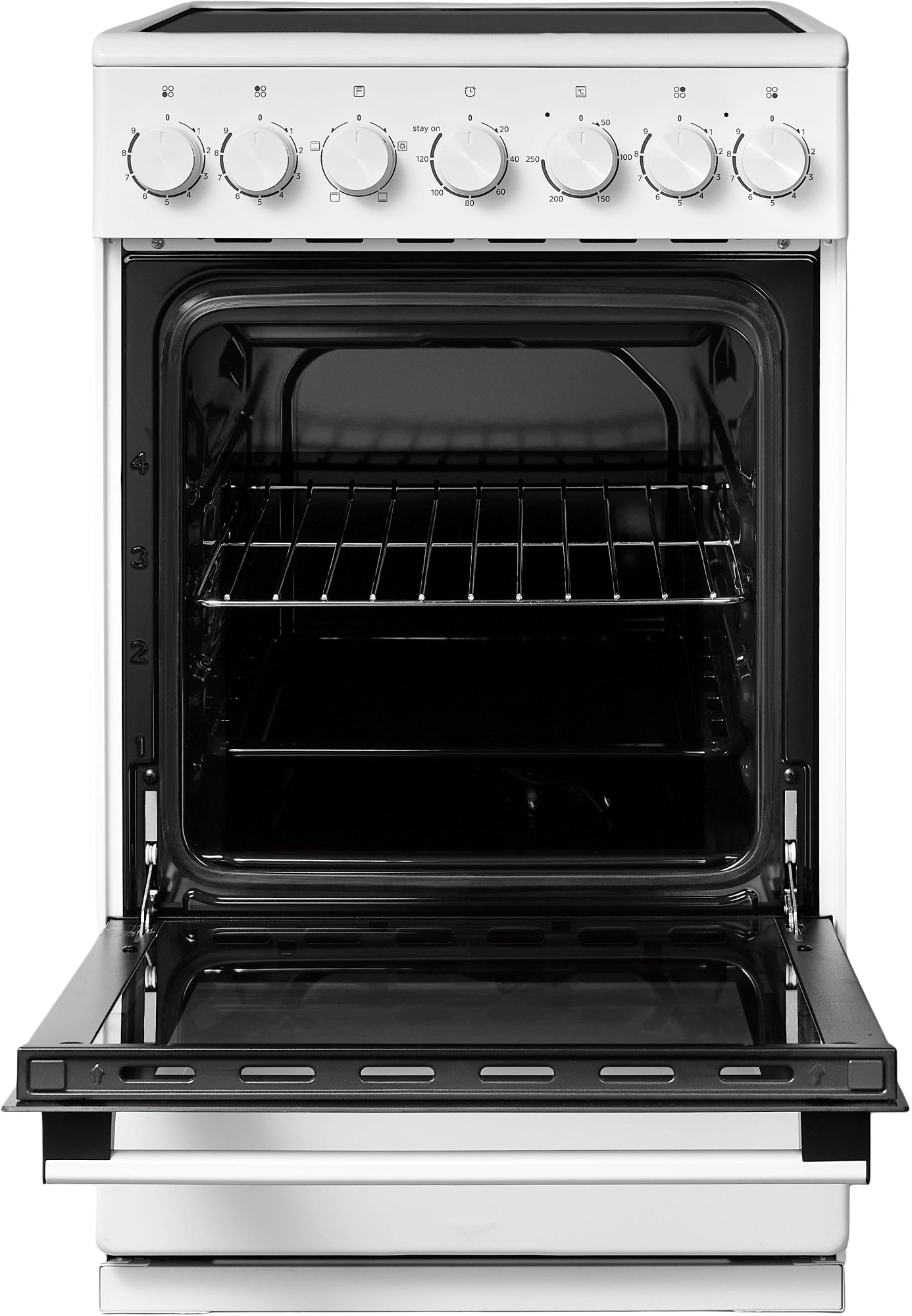 Плита Электрическая Midea MFO-M4E20T4E(WH) белый/черный стеклокерамика (без крышки) — миниатюра 2