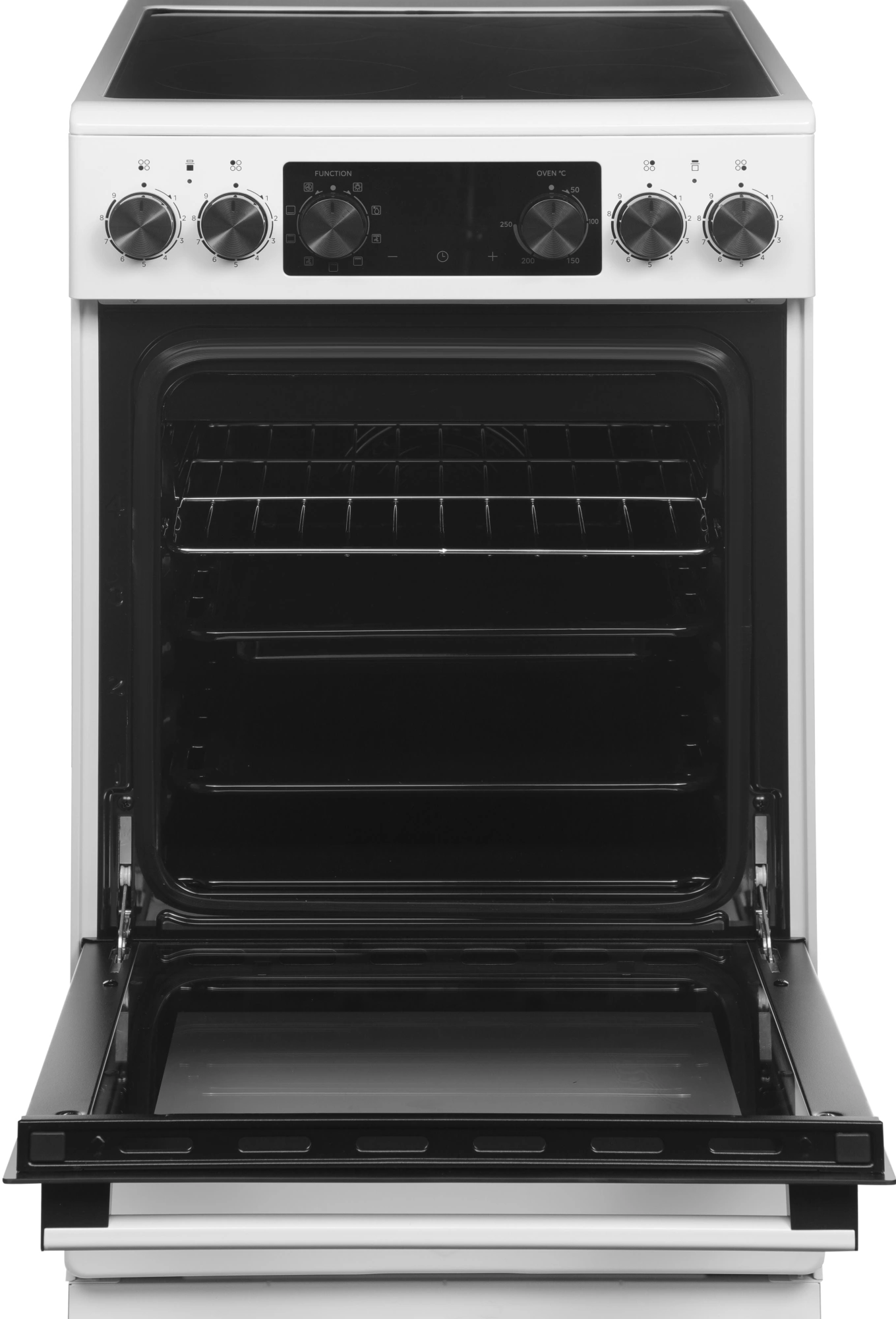 Плита Электрическая Midea MFO-D4E20T9E(WH) белый/черный стеклокерамика (без крышки) — миниатюра 3