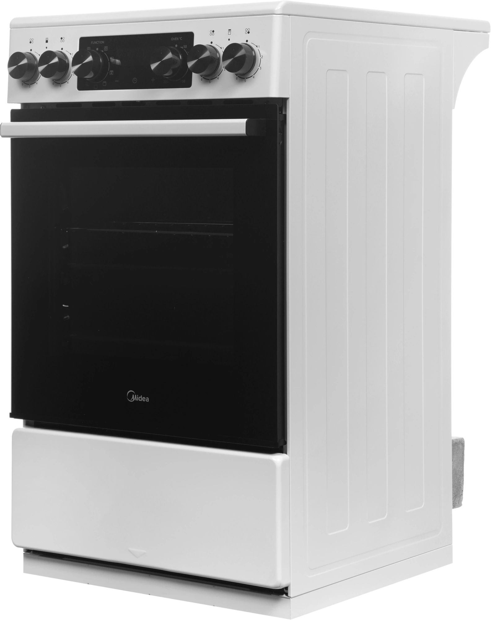 Плита Электрическая Midea MFO-D4E20T9E(WH) белый/черный стеклокерамика (без крышки) — миниатюра 6
