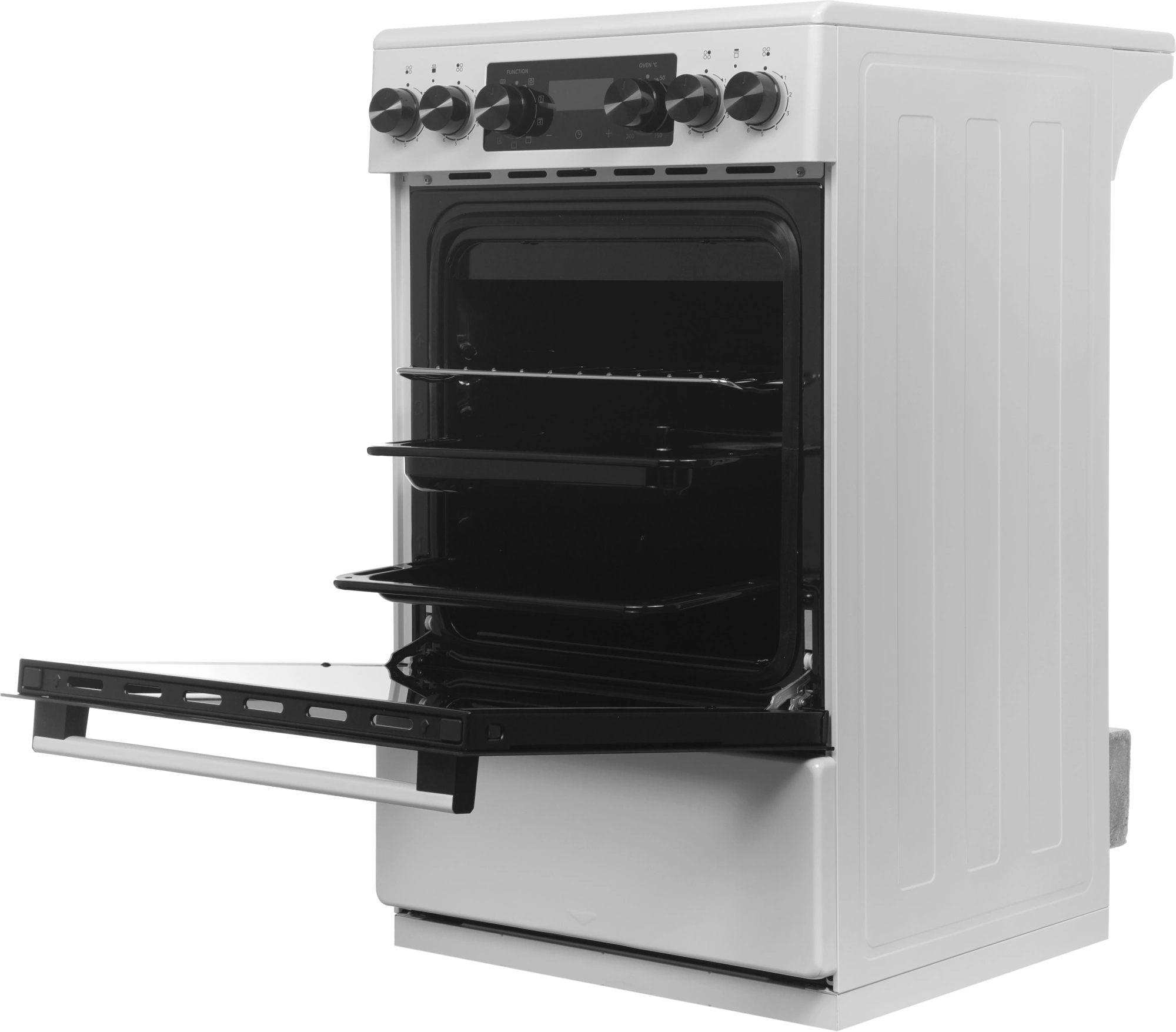 Плита Электрическая Midea MFO-D4E20T9E(WH) белый/черный стеклокерамика (без крышки) — миниатюра 7