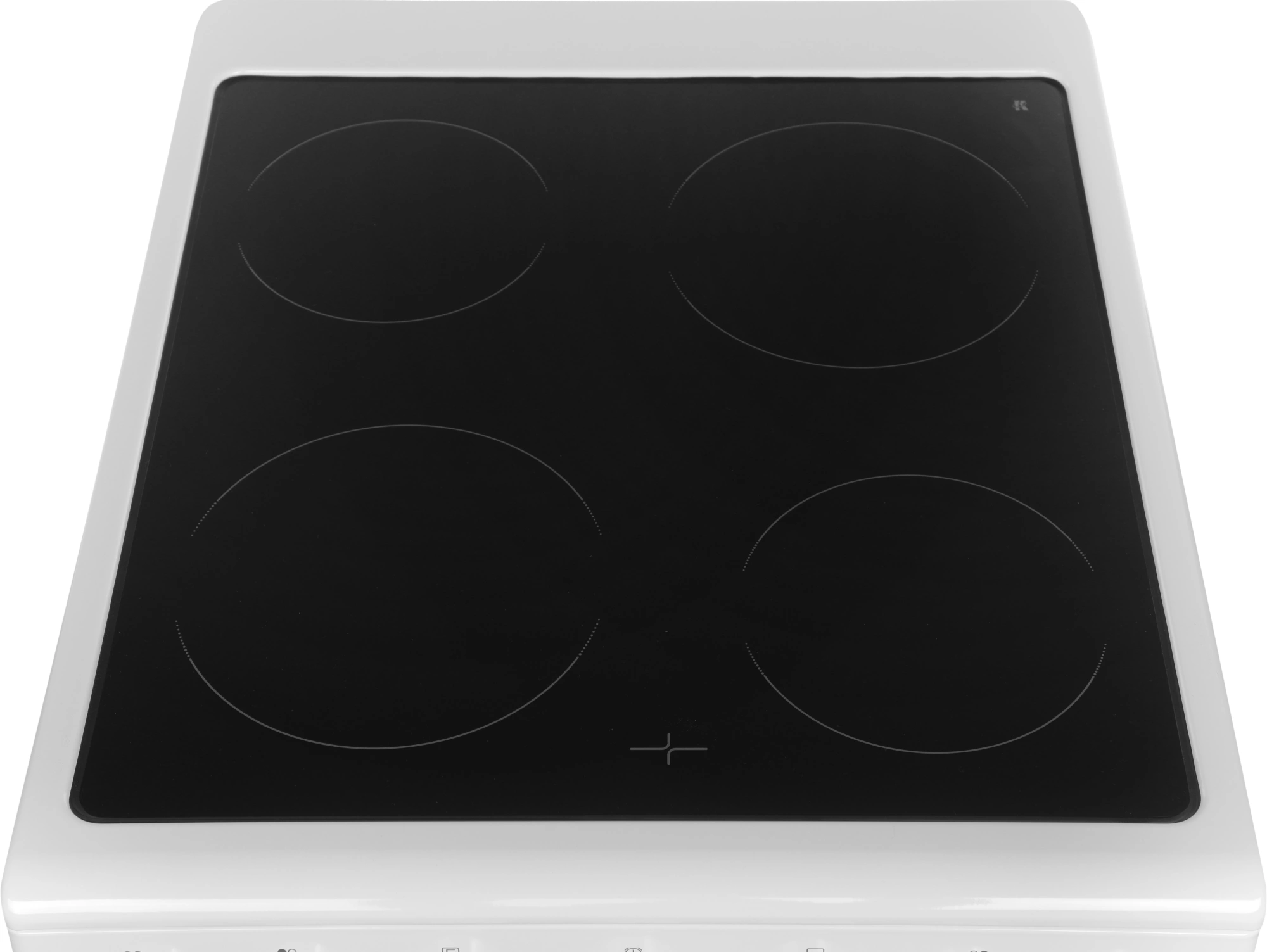 Плита Электрическая Midea MFO-D4E20T9E(WH) белый/черный стеклокерамика (без крышки) — миниатюра 5