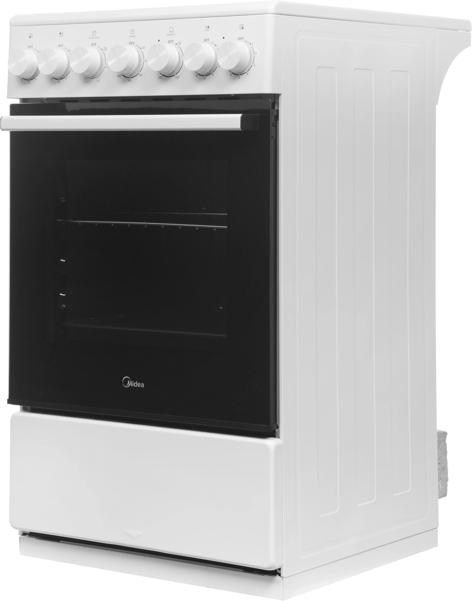 Плита Электрическая Midea MFO-M4E20T6E(WH) белый/черный стеклокерамика (без крышки) — миниатюра 6