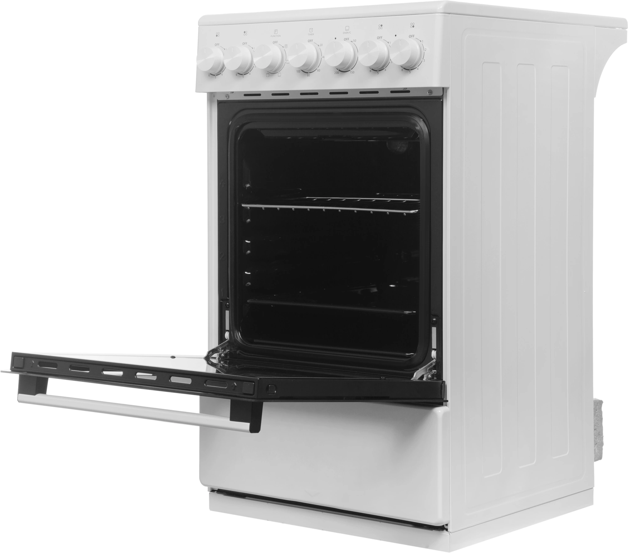 Плита Электрическая Midea MFO-M4E20T6E(WH) белый/черный стеклокерамика (без крышки) — миниатюра 7