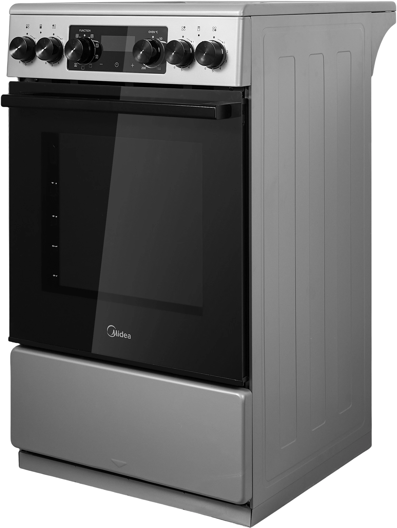 Плита Электрическая Midea MFO-D4E20T9E(SL) серый/черный стеклокерамика (без крышки) — миниатюра 4