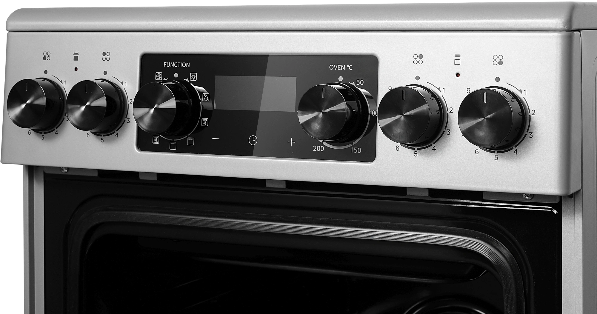 Плита Электрическая Midea MFO-D4E20T9E(SL) серый/черный стеклокерамика (без крышки) — миниатюра 5