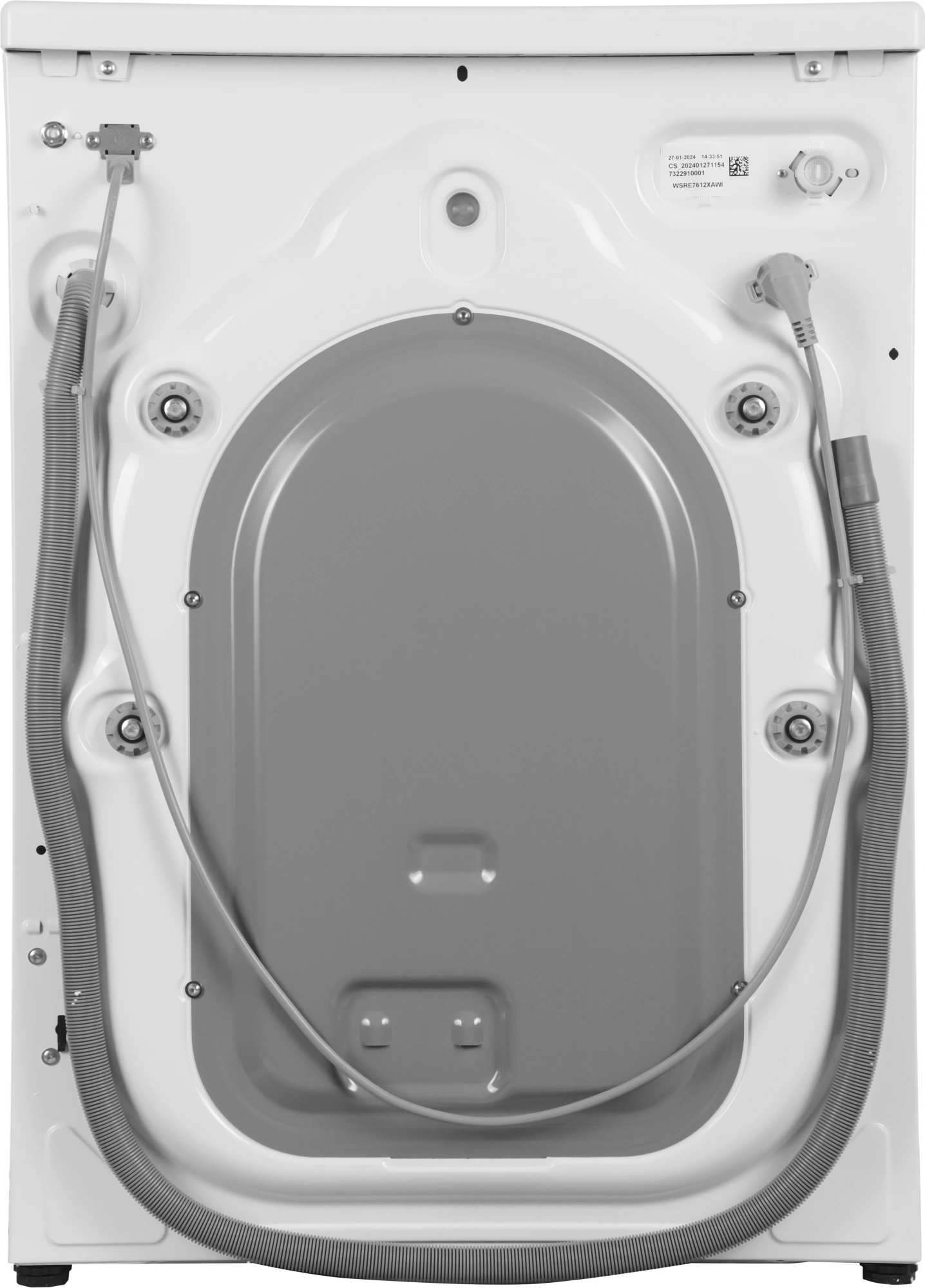 Стиральная машина Beko WSRE7612XAWI класс: A загр.фронтальная макс.:7кг белый инвертор — миниатюра 11