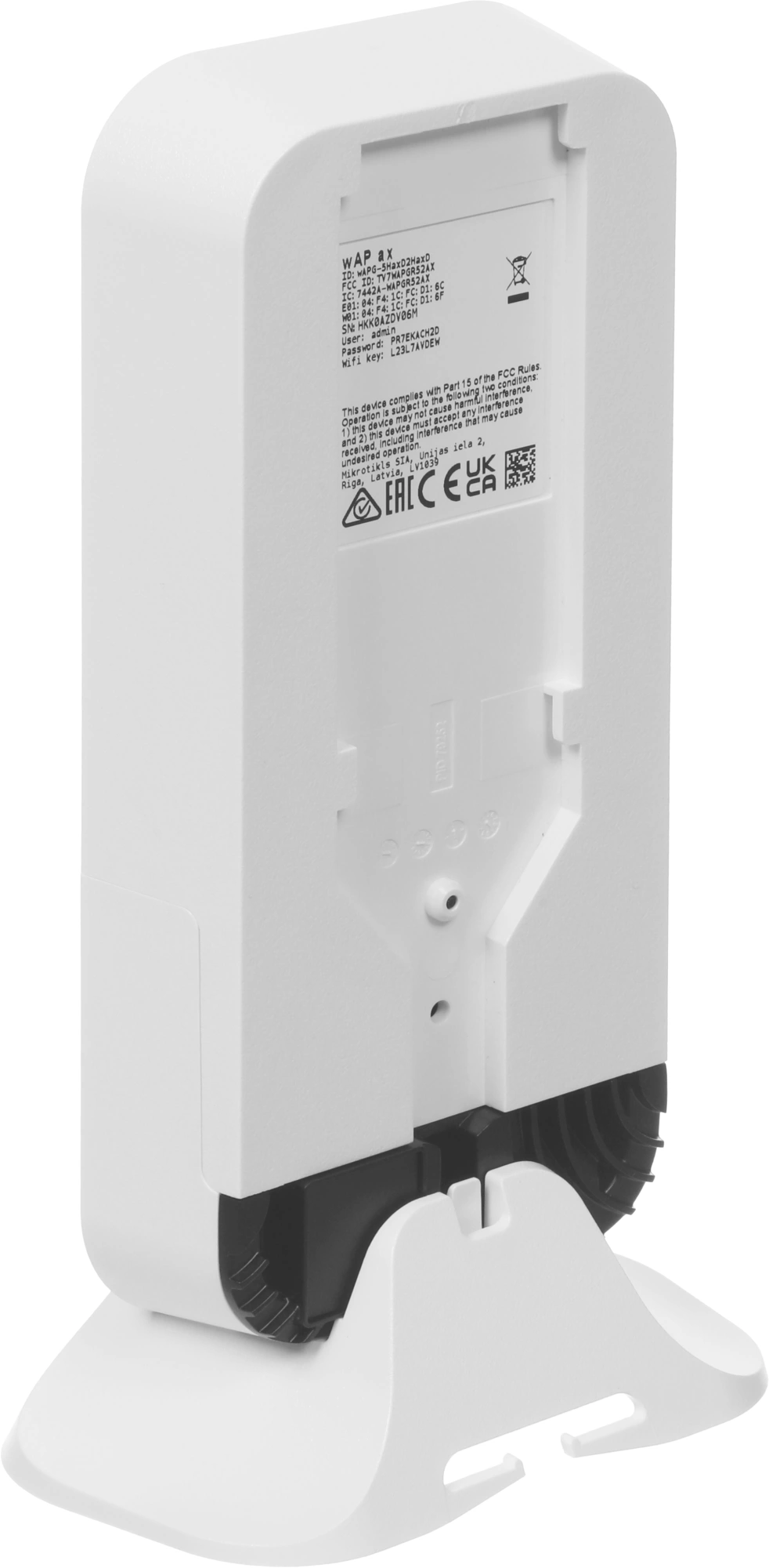 Точка доступа MikroTik wAP ax (WAPG-5HAXD2HAXD) AX3000 10/100/1000BASE-TX белый — миниатюра 4