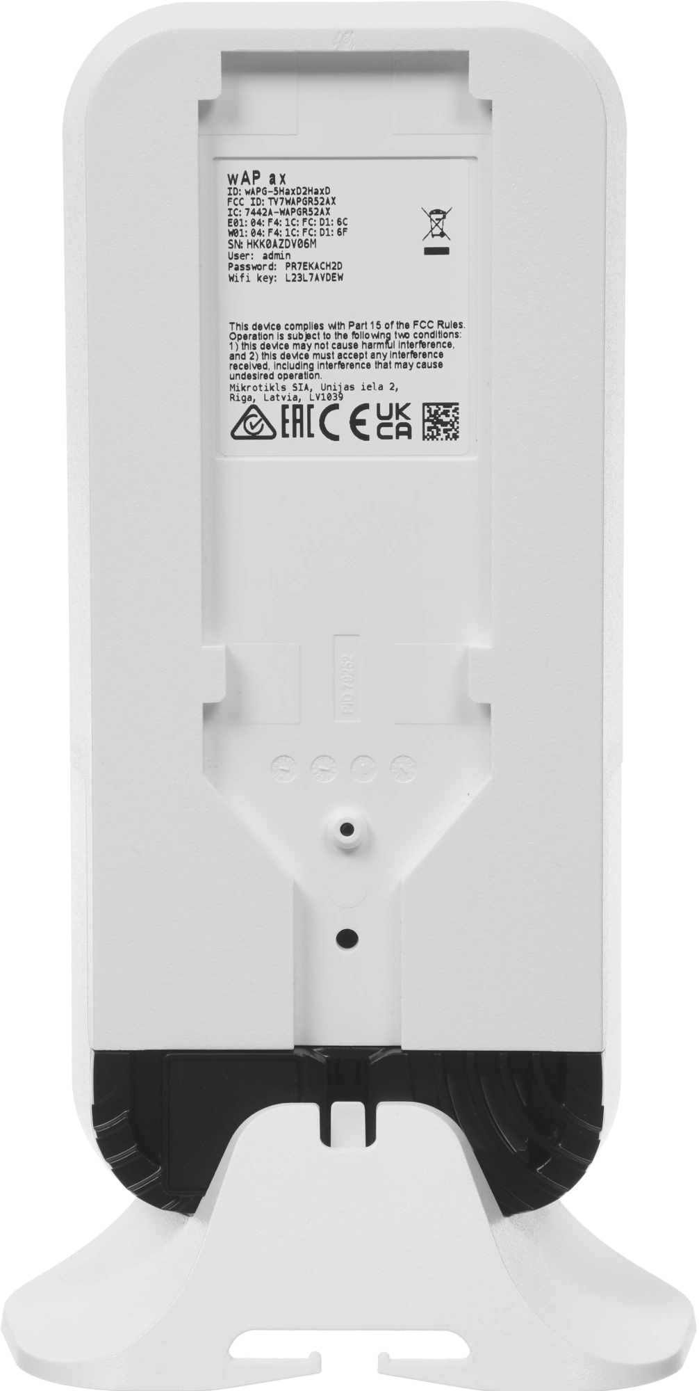 Точка доступа MikroTik wAP ax (WAPG-5HAXD2HAXD) AX3000 10/100/1000BASE-TX белый — миниатюра 5