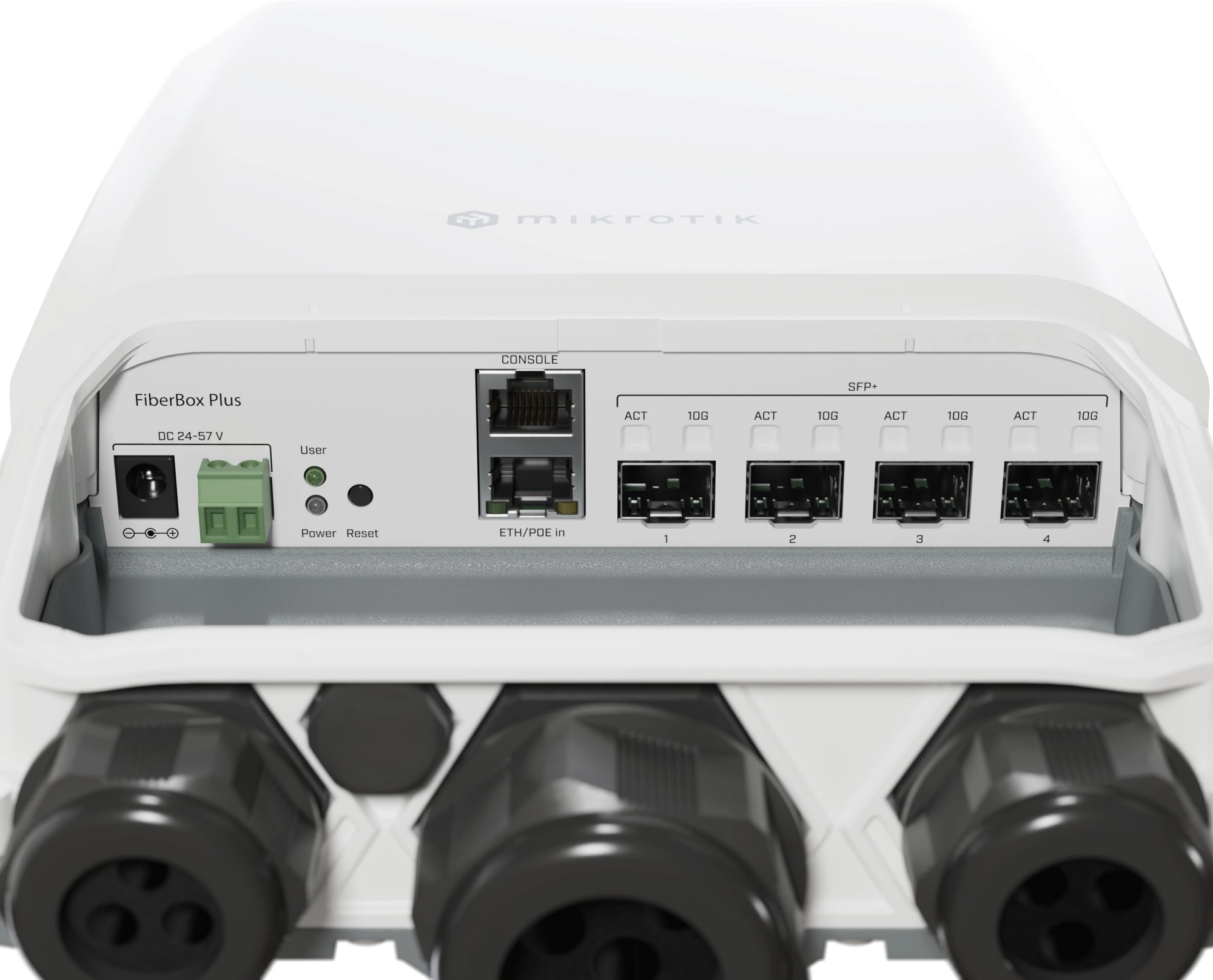 Коммутатор MikroTik FiberBox Plus CRS305-1G-4S+OUT (L3) 1x1Гбит/с 4SFP+ 1PoE управляемый — миниатюра 3