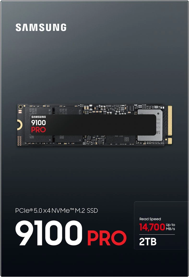 Накопитель SSD Samsung PCIe 5.0 x4 2TB MZ-VAP2T0BW 9100 PRO M.2 2280 — миниатюра 5