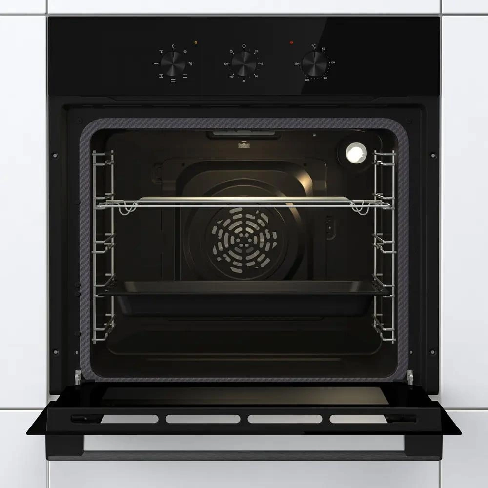 Духовой шкаф Электрический Gorenje BO6725E02NBG черный — миниатюра 2