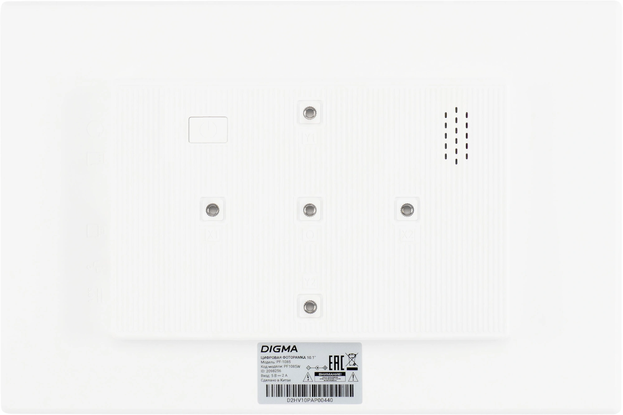 Фоторамка Digma 10.1" PF-1085 1280x800 белый пластик 16Gb Видео WiFi — миниатюра 16