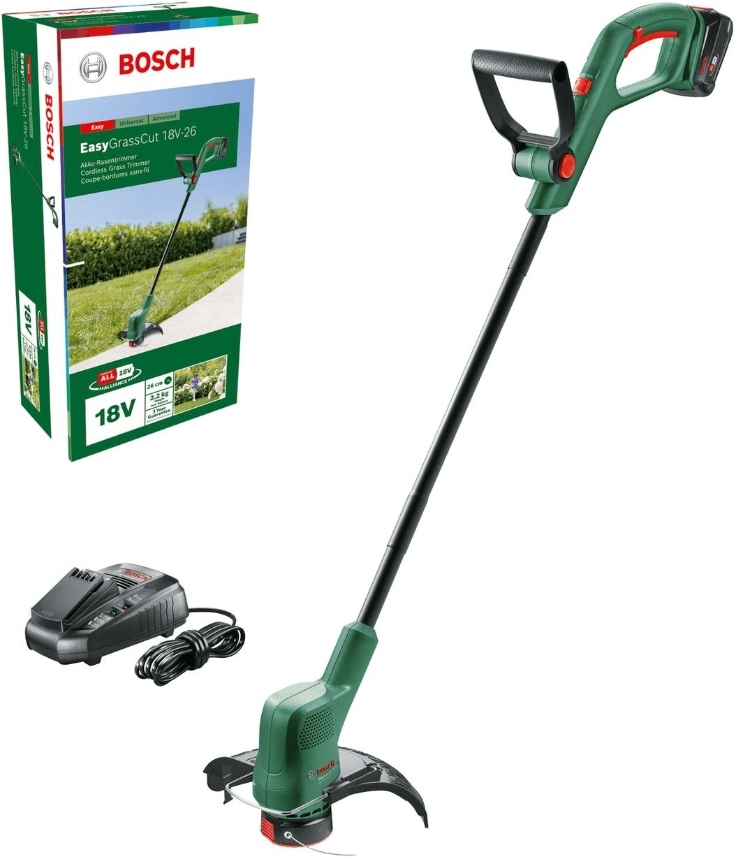 Триммер электрический Bosch EasyGrassCut 18-26 аккум. неразбор.штан. реж.эл.:леска — фото 1