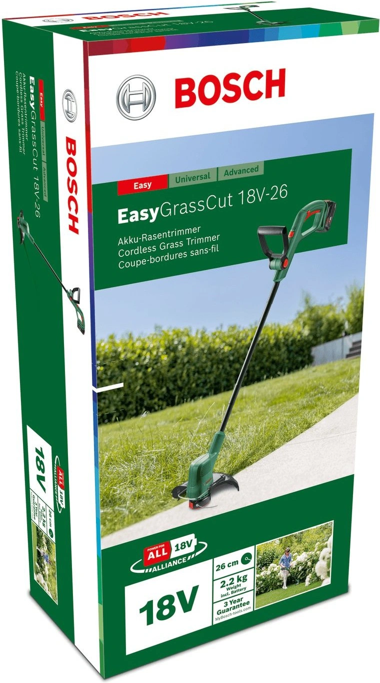 Триммер электрический Bosch EasyGrassCut 18-26 аккум. неразбор.штан. реж.эл.:леска — миниатюра 2