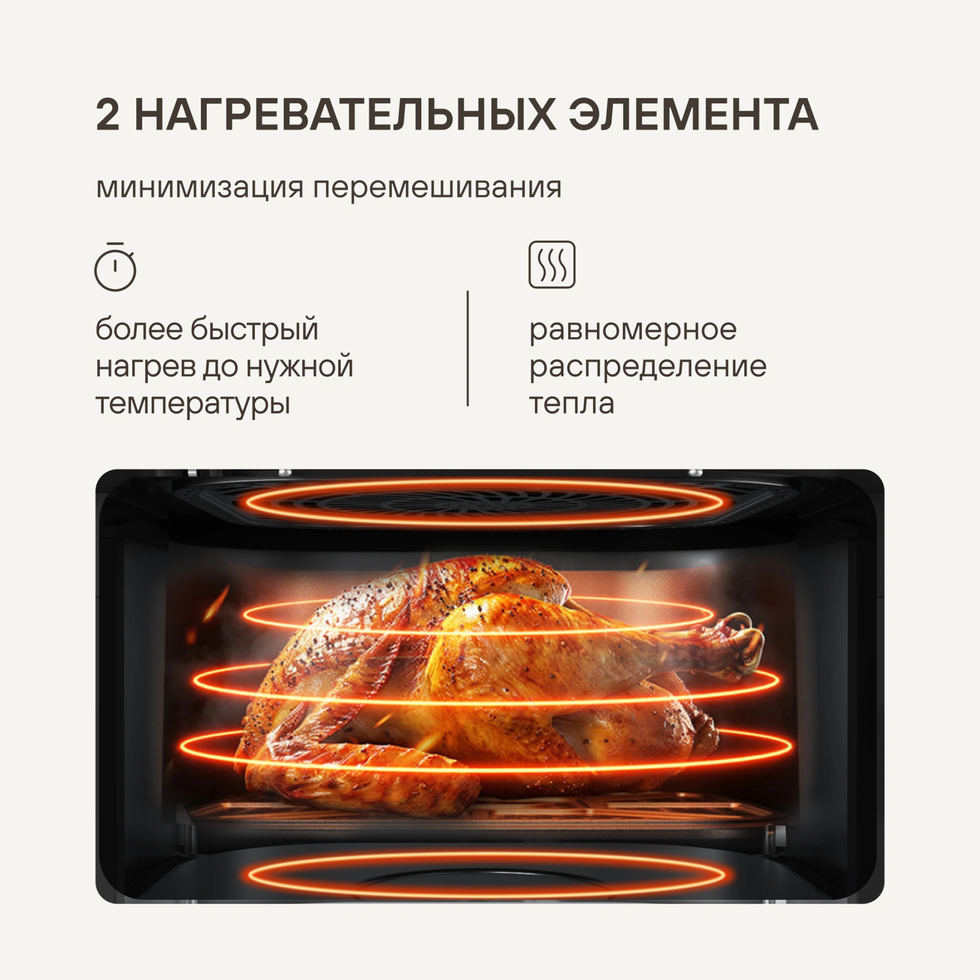 Аэрогриль Rondell RDE-AF555 6л 1800Вт шампань — миниатюра 9