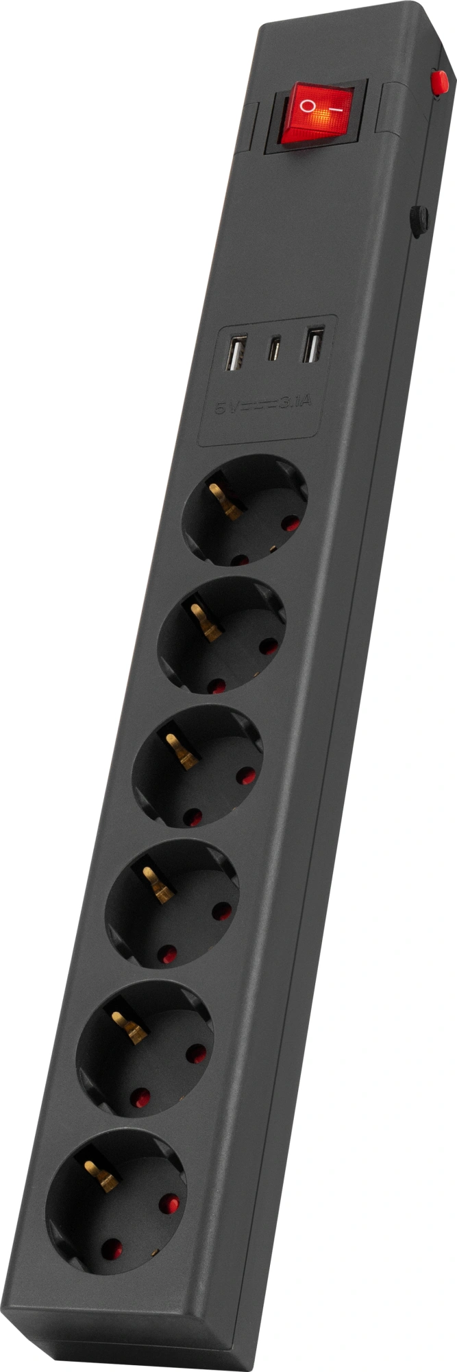 Сетевой фильтр Buro 600SE-1.8-USB-B 1.8м (6 розеток) черный (коробка) — миниатюра 8