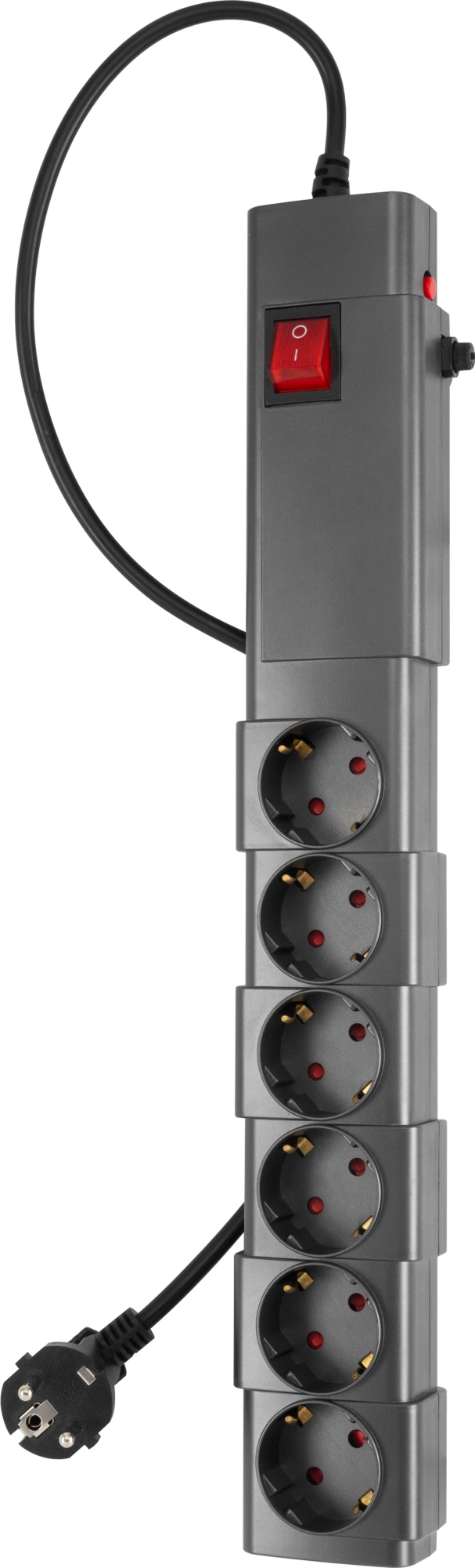 Сетевой фильтр Buro 600SPro-16-1.8-G 1.8м (6 розеток) графитовый (коробка) — миниатюра 2