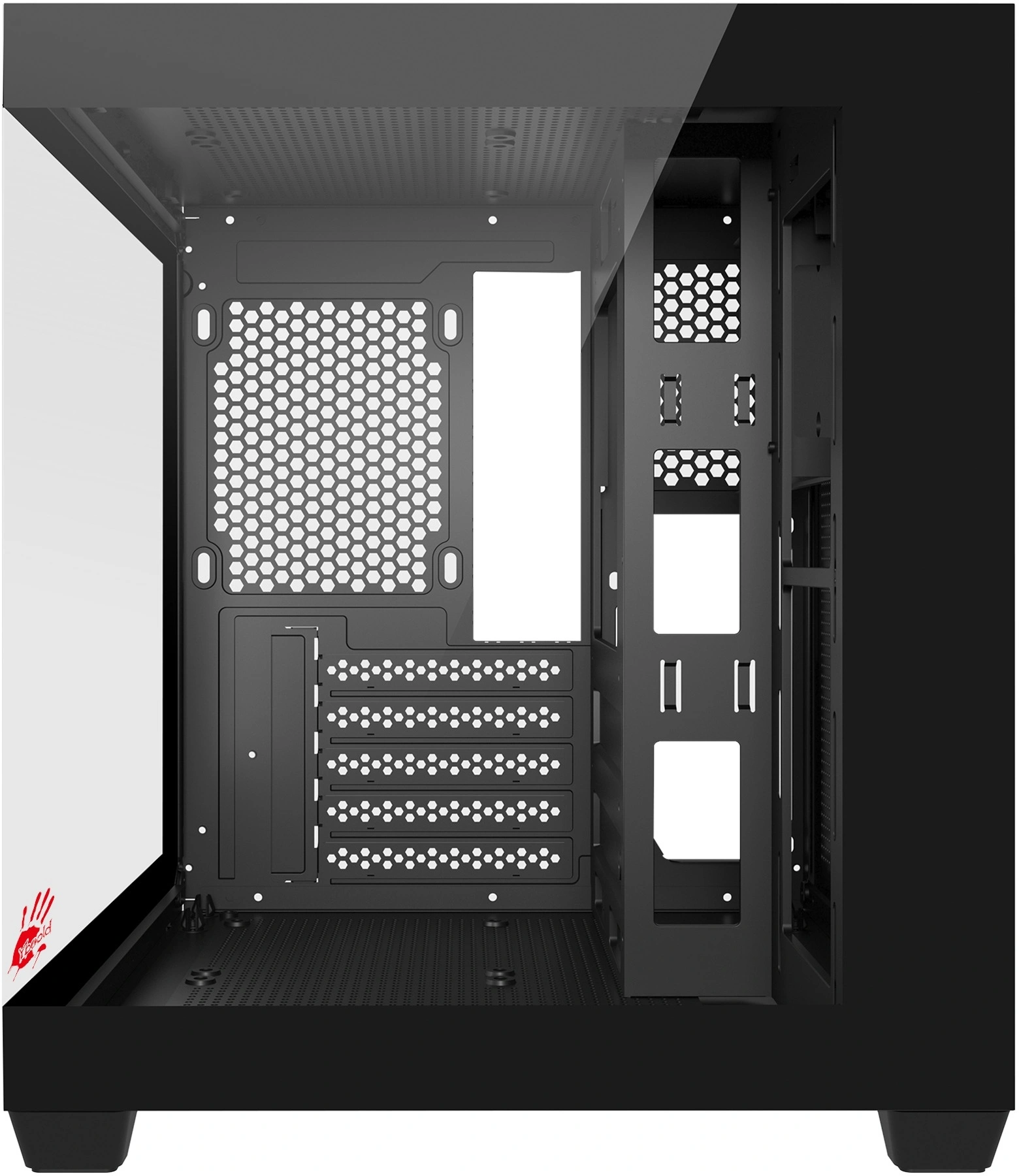 Корпус Bloody CC-121 черный без БП mATX 7x120mm 1xUSB2.0 1xUSB3.0 audio — миниатюра 3