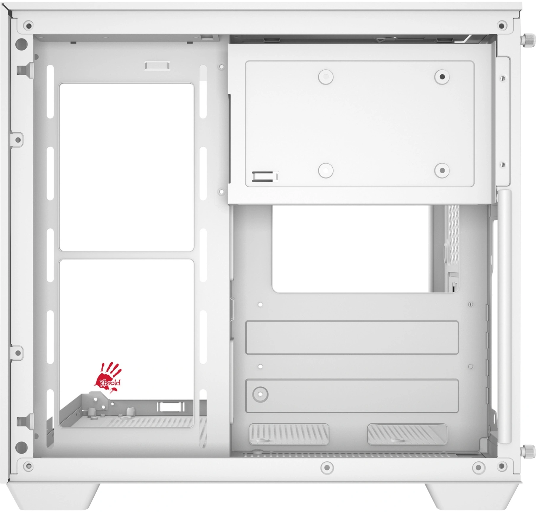Корпус Bloody CC-121 белый без БП mATX 7x120mm 1xUSB2.0 1xUSB3.0 audio — миниатюра 10