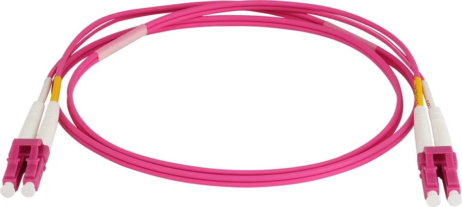 Патч-корд Lanmaster LAN-2LC-2LC/OM4/SL-10 2x50/125 OM4 LC дуплекс-LC дуплекс 10м LSZH розовый — фото 1