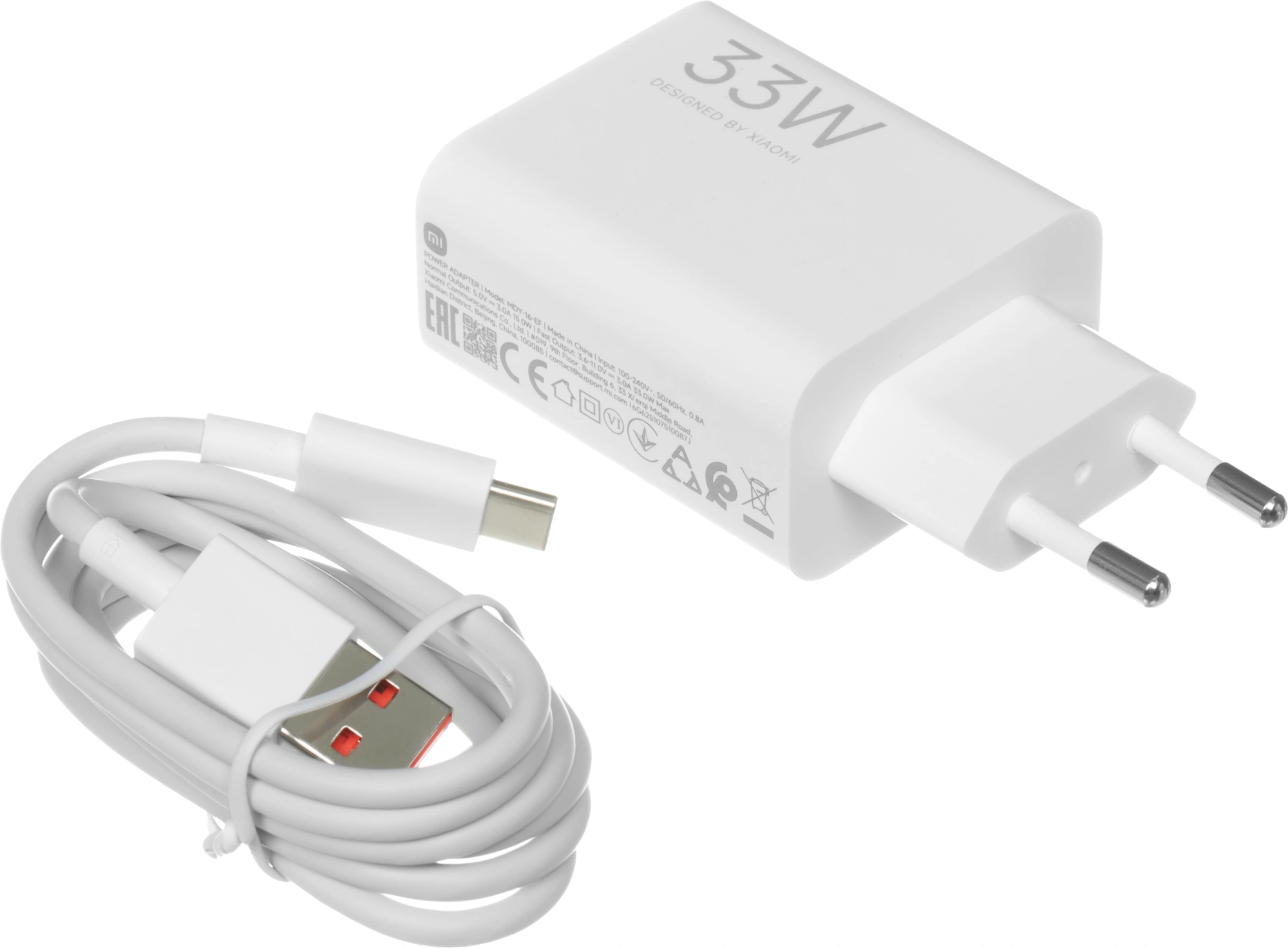 Сетевое зар./устр. Xiaomi BHR9956EU 33W 3A (PD) USB универсальное белый — миниатюра 6