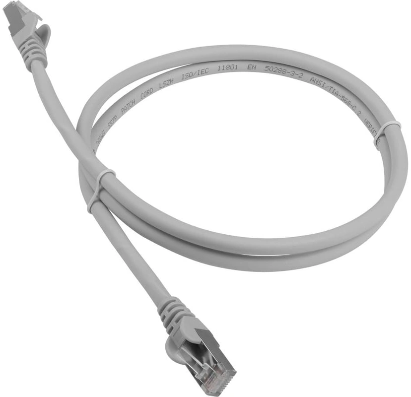 Патч-корд Lanmaster LAN-PC45/S6-15-GY FTP RJ-45 вил.-вилка RJ-45 кат.6 15м серый LSZH