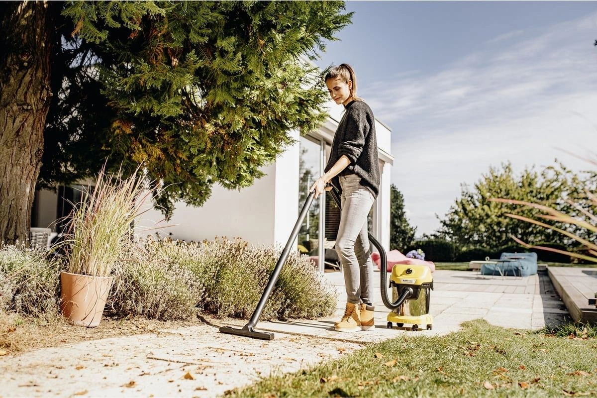 Строительный пылесос Karcher WD 3 S V-15/4/20 1000Вт (уборка: сухая/сбор воды/выдув) желтый — миниатюра 5