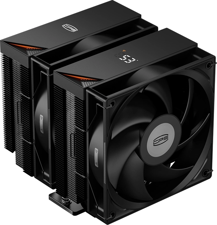 Устройство охлаждения(кулер) PcCooler RT620 Digital Soc-AM5/AM4/1151/1200/2066/1700 черный 4-pin 34.9dB Al+Cu LCD 265W Ret (RT620-BKNWYL-GL) — фото 1