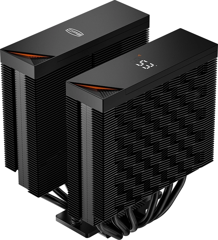 Устройство охлаждения(кулер) PcCooler RT620 Digital Soc-AM5/AM4/1151/1200/2066/1700 черный 4-pin 34.9dB Al+Cu LCD 265W Ret (RT620-BKNWYL-GL) — миниатюра 6