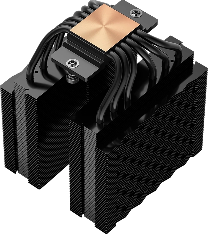 Устройство охлаждения(кулер) PcCooler RT620 Digital Soc-AM5/AM4/1151/1200/2066/1700 черный 4-pin 34.9dB Al+Cu LCD 265W Ret (RT620-BKNWYL-GL) — миниатюра 3