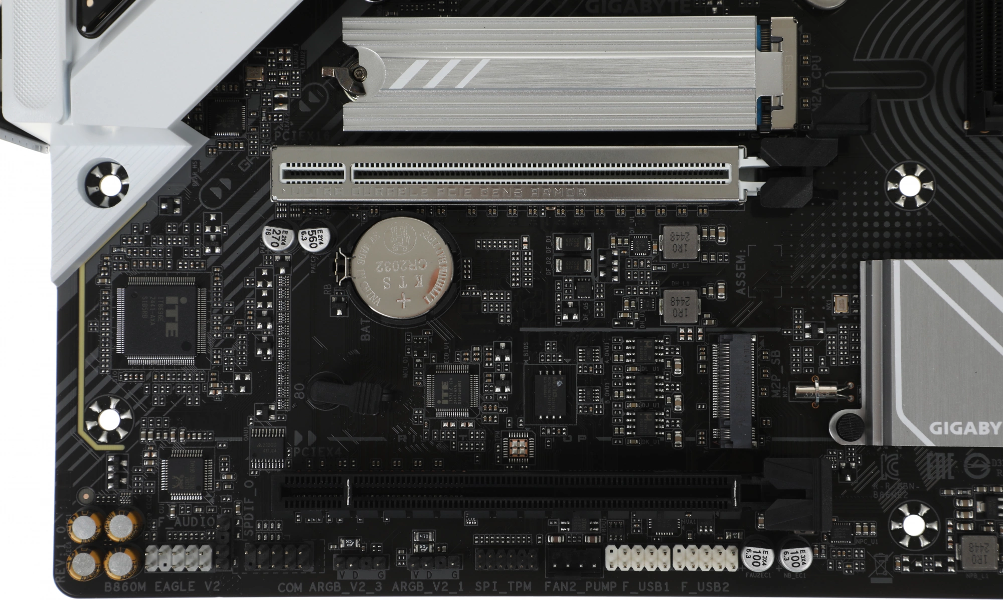 Материнская плата Gigabyte B860M EAGLE V2 Soc-1851 Intel B860 2xDDR5 mATX AC`97 8ch(7.1) 2.5Gg RAID+HDMI+DP — миниатюра 3