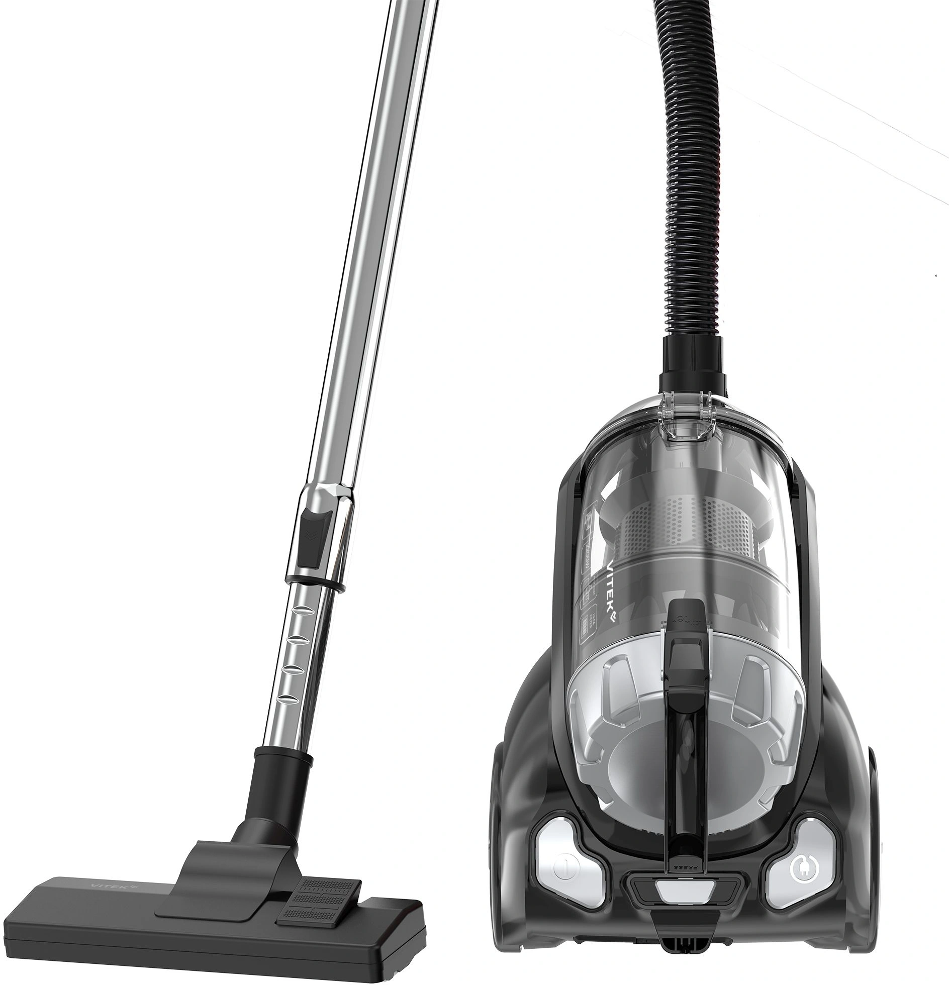 Пылесос Vitek VT-CV1230 2200Вт черный/серебристый — миниатюра 4