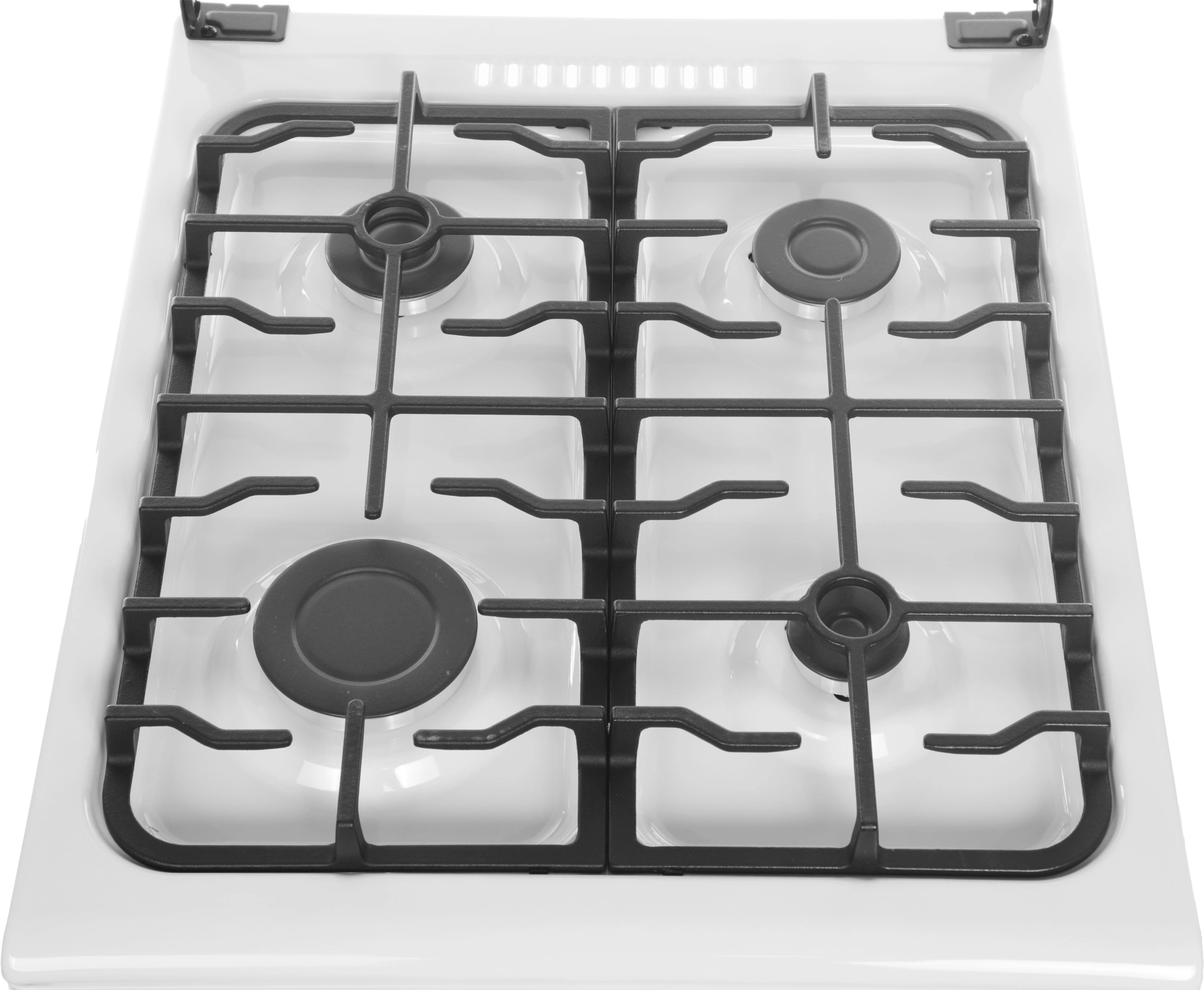 Плита Газовая Midea MFO-M4G20T0E(WH) белый/черный (стеклянная крышка) реш.чугун — миниатюра 17