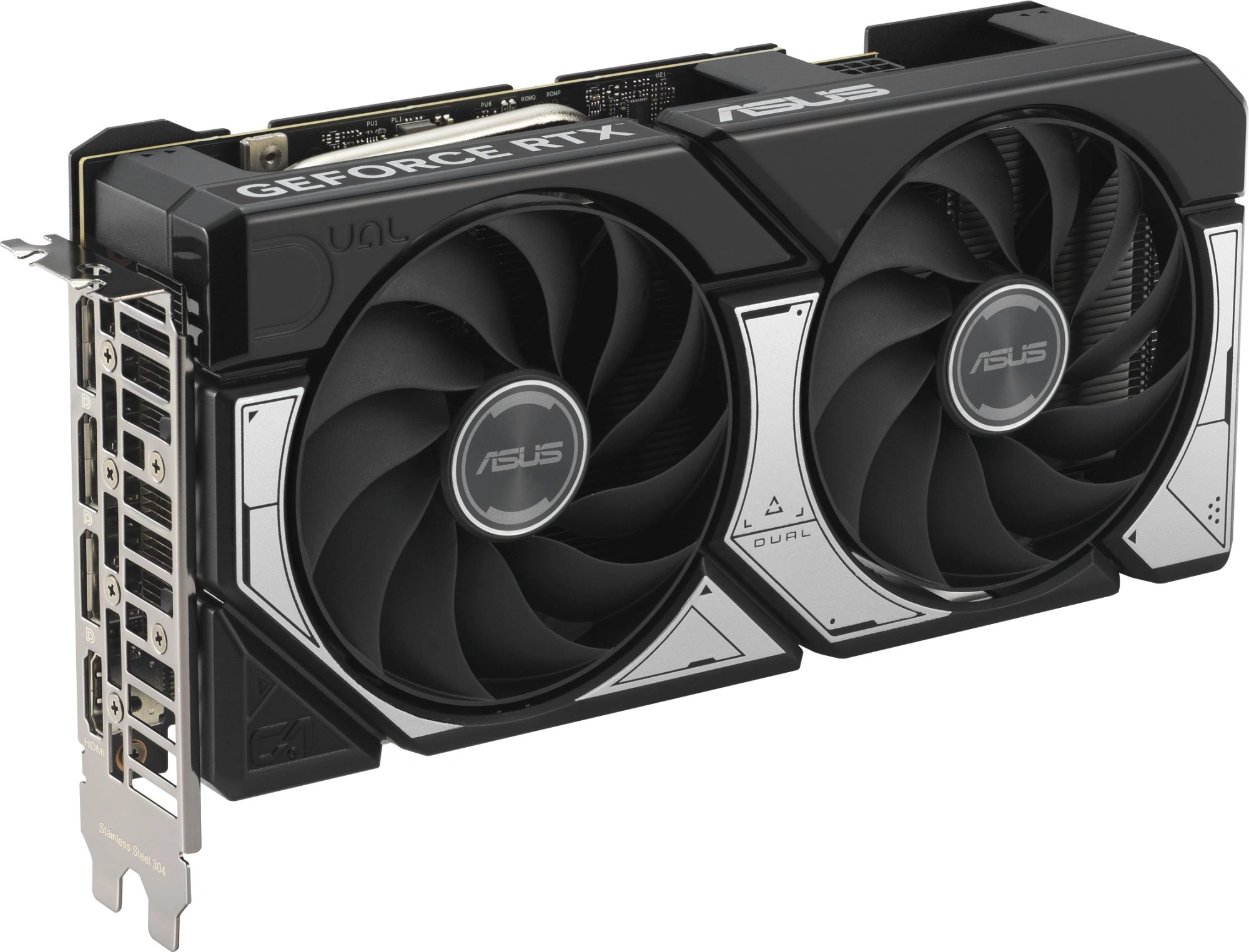 Видеокарта Asus PCI-E 5.0 DUAL-RTX5060TI-O16G NVIDIA GeForce RTX 5060TI 16Gb 128bit GDDR7 2602/28000 HDMIx1 DPx3 HDCP Ret — фото 1