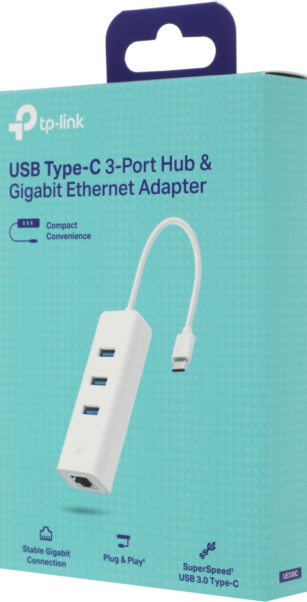 Сетевой адаптер Gigabit Ethernet TP-Link UE330C USB Type-C — миниатюра 6