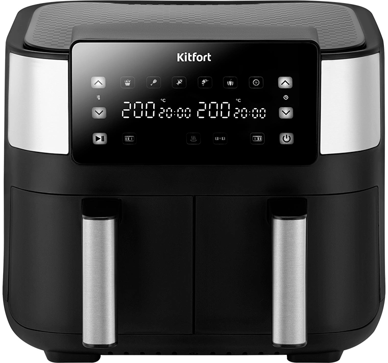 Аэрогриль Kitfort КТ-2259 7.6л 2850Вт черный/серебристый — миниатюра 7