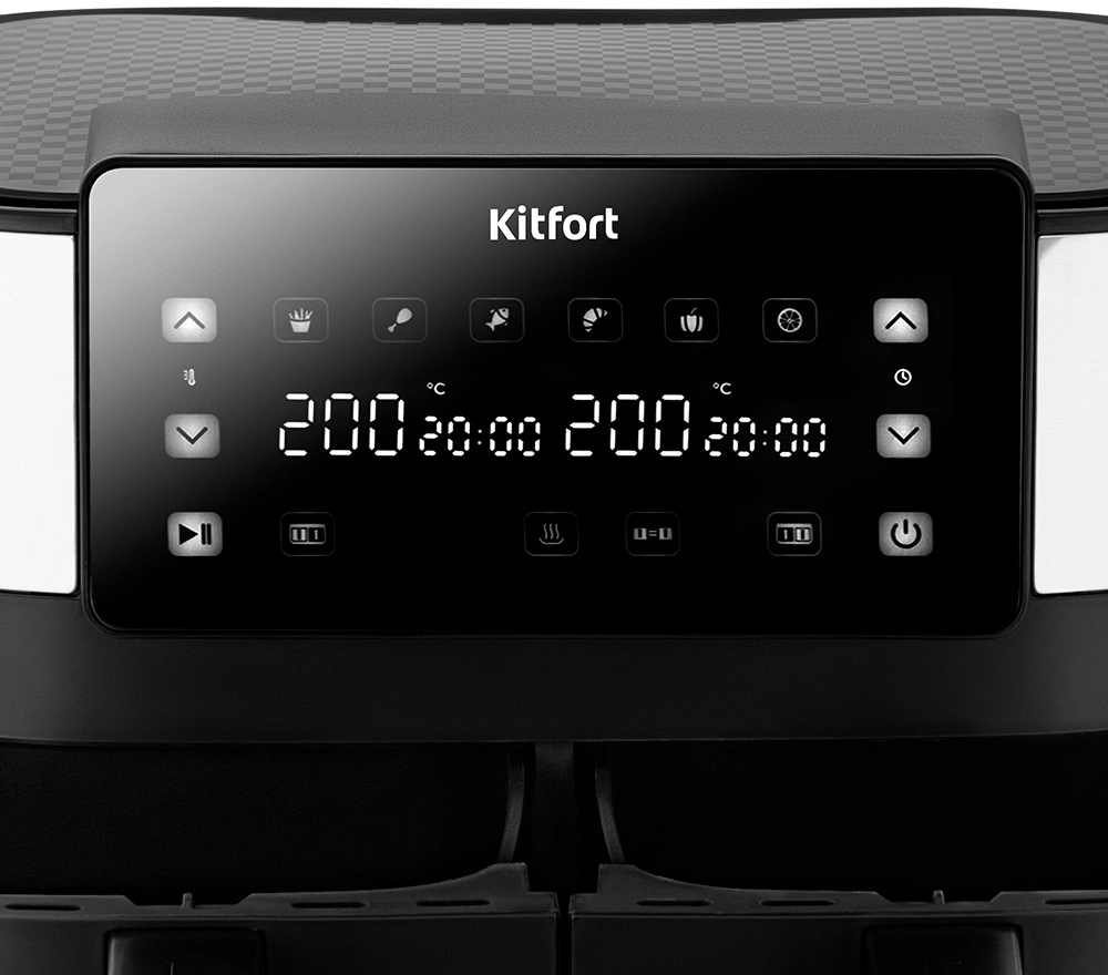 Аэрогриль Kitfort КТ-2259 7.6л 2850Вт черный/серебристый — миниатюра 9
