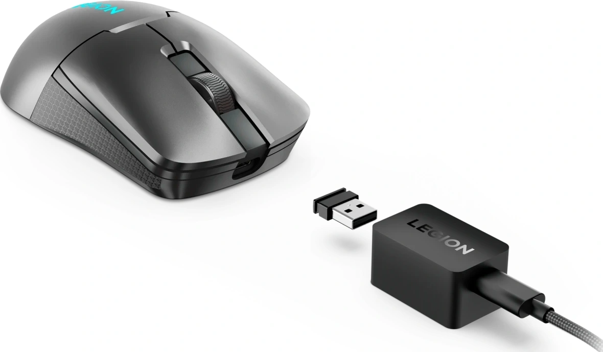 Мышь Lenovo Legion M600s Qi Wireless Gaming темно-серый оптическая 19000dpi беспров. BT/Radio USB 5but (GY51H47355) — миниатюра 13