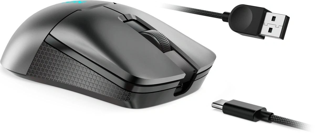 Мышь Lenovo Legion M600s Qi Wireless Gaming темно-серый оптическая 19000dpi беспров. BT/Radio USB 5but (GY51H47355) — миниатюра 15