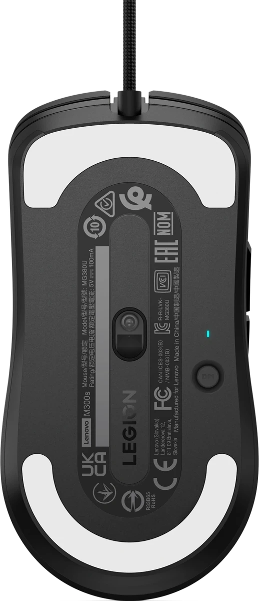 Мышь Lenovo Legion M300s RGB Gaming черный оптическая 8000dpi USB 5but (GY51H47350) — миниатюра 13
