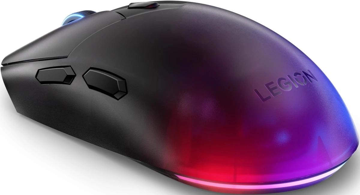 Мышь Lenovo Legion M410 Wireless RGB Gaming черный оптическая 16000dpi беспров. BT/Radio USB 5but (GY51P83012) — миниатюра 14
