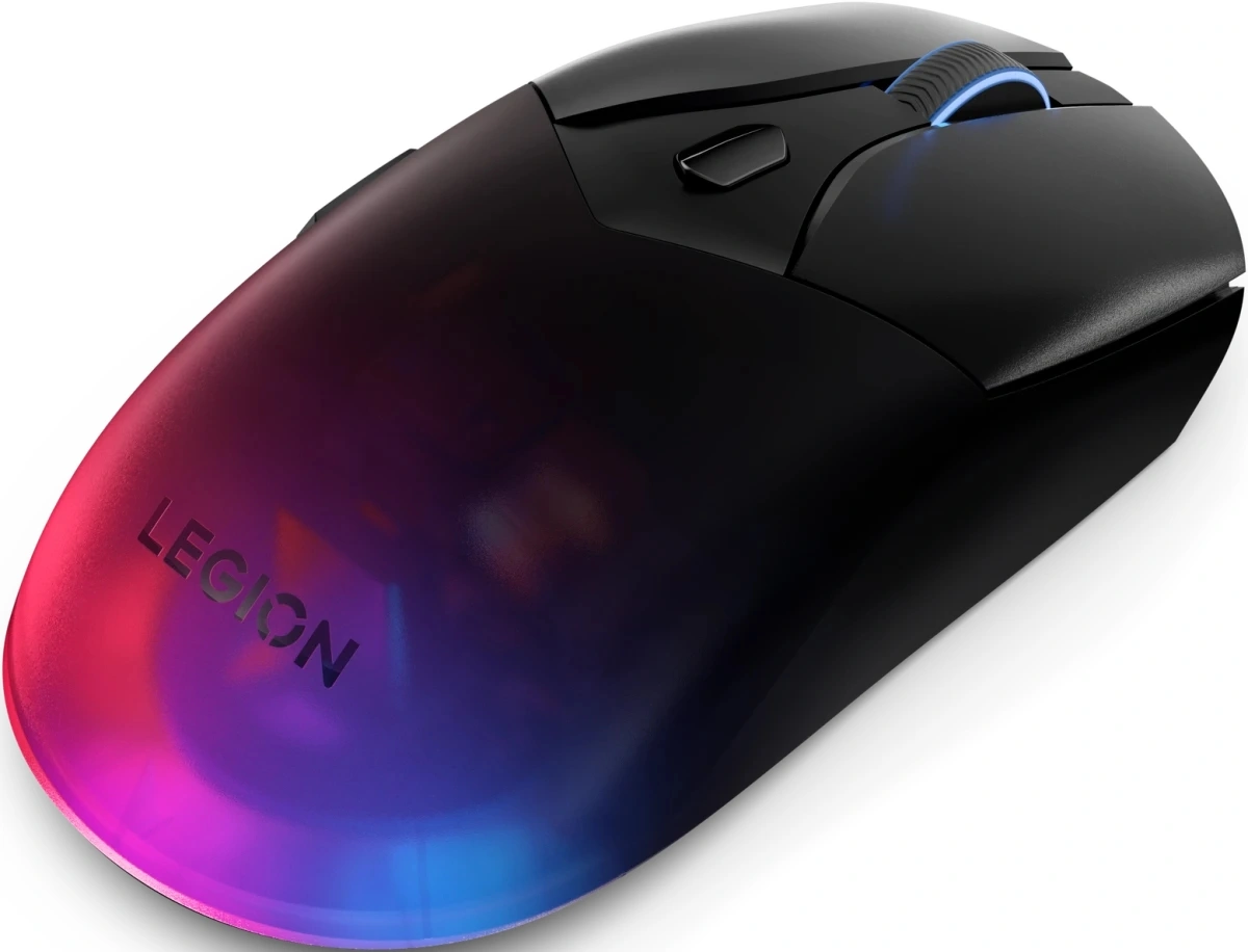 Мышь Lenovo Legion M410 Wireless RGB Gaming черный оптическая 16000dpi беспров. BT/Radio USB 5but (GY51P83012) — миниатюра 15