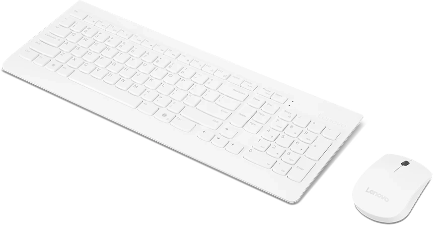 Клавиатура + мышь Lenovo 510 клав:белый мышь:белый USB беспроводная BT (GX31F38001) — миниатюра 3