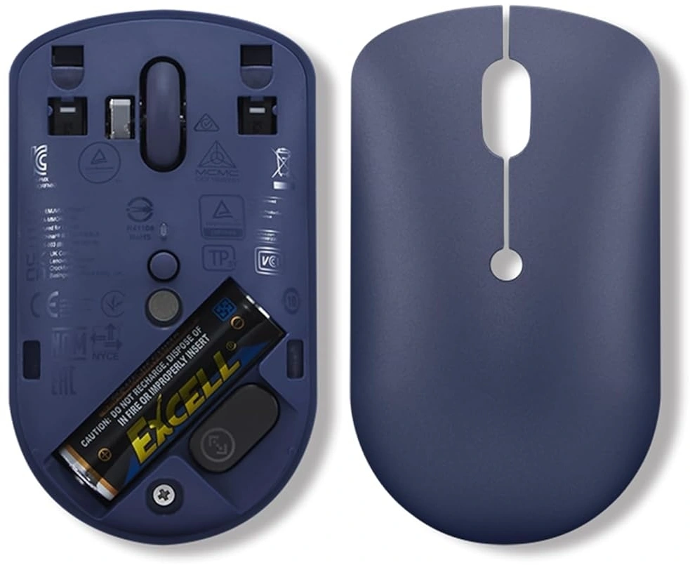 Мышь Lenovo 540 USB-C Wireless Compact темно-синий оптическая 2400dpi беспров. USB-C для ноутбука 3but (GY51D20871) — миниатюра 5