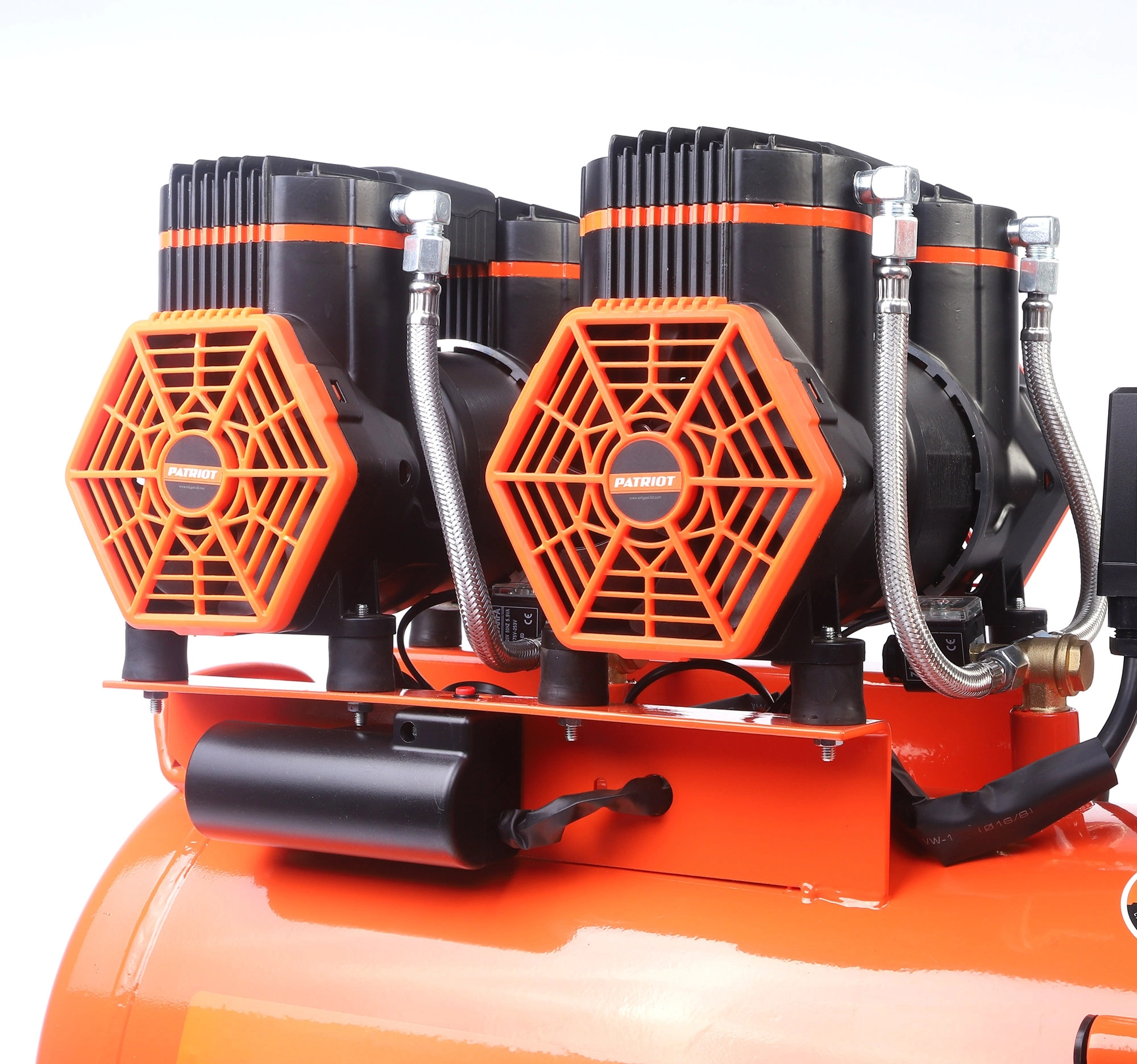 Компрессор поршневой Patriot KDS 540 F50 безмасляный 540л/мин 50л 2800Вт оранжевый/черный — миниатюра 8